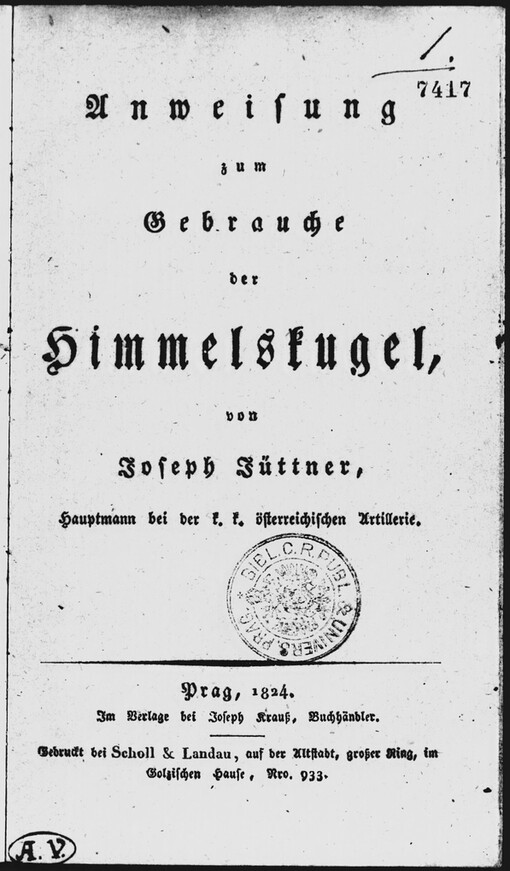 Anweisung zum Gebrauche der Himmelskugel