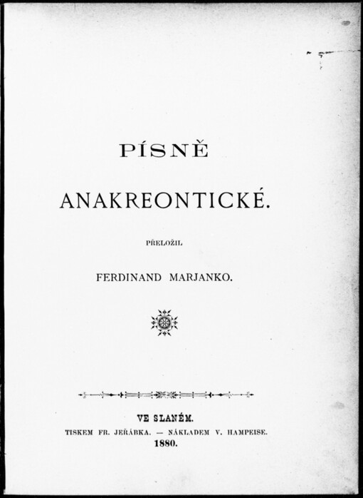 Písně anakreontické