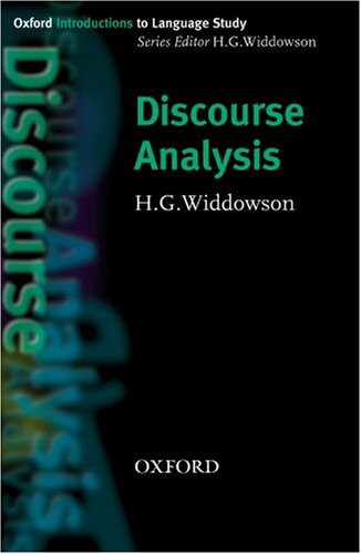 Oxford Introductions to Language Study Discourse Analysis