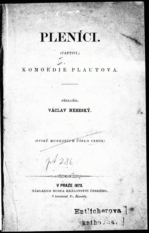 Pleníci: komoedie Plautova