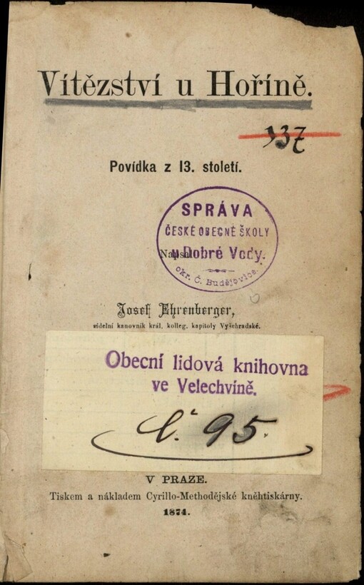 Vítězství u Hoříně: povídka z 13. století