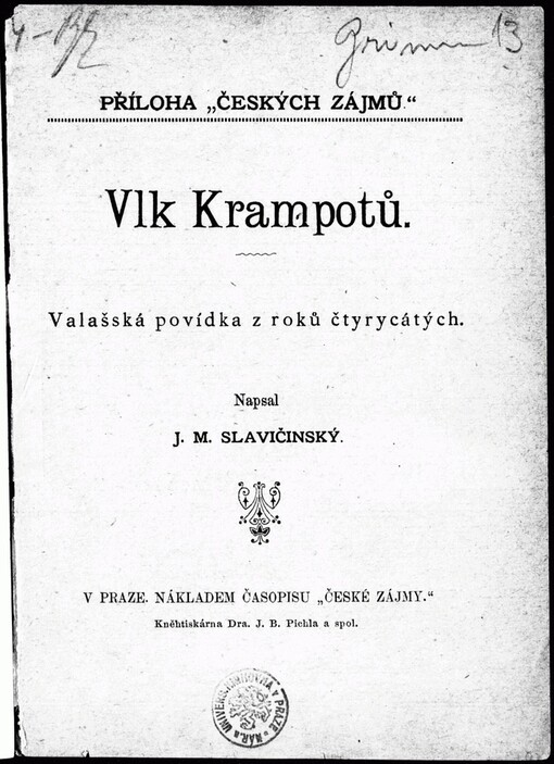 Vlk Krampotů: valašská povídka z roků čtyrycátých
