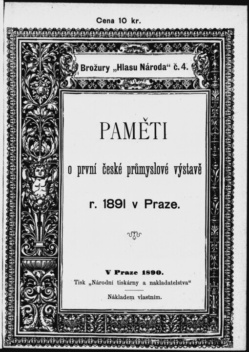 Paměti o první české průmyslové výstavě r. 1791 v Praze