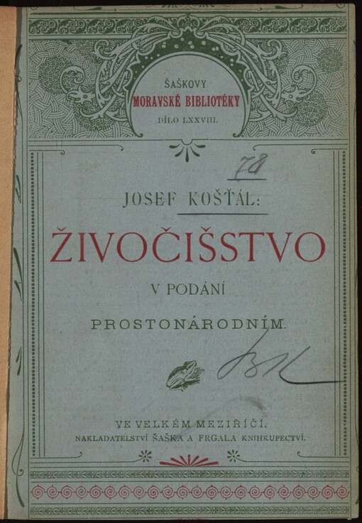 Živočišstvo v podání prostonárodním