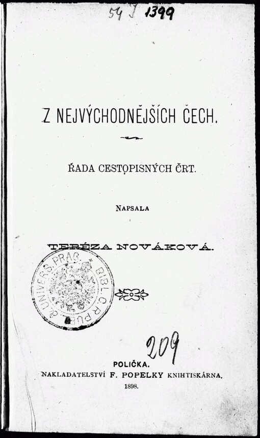 Z nejvýchodnějších Čech: řada cestopisných črt