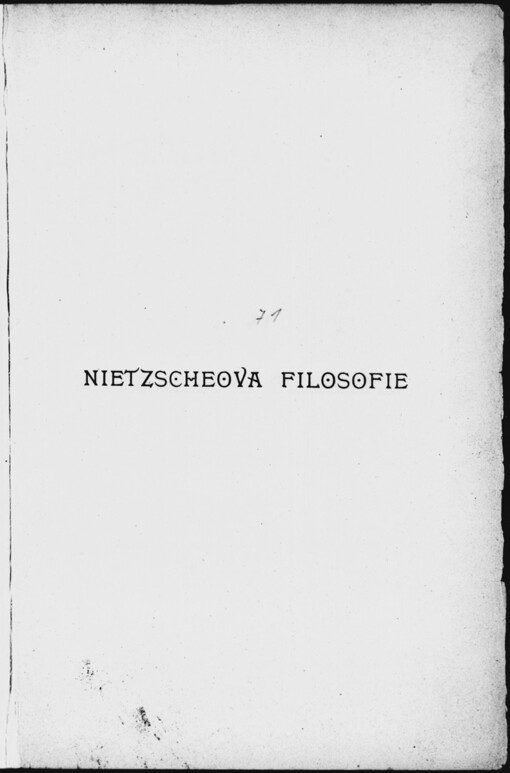 Nietzscheova filosofie