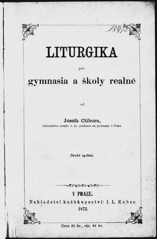 Liturgika pro gymnasia a školy realné