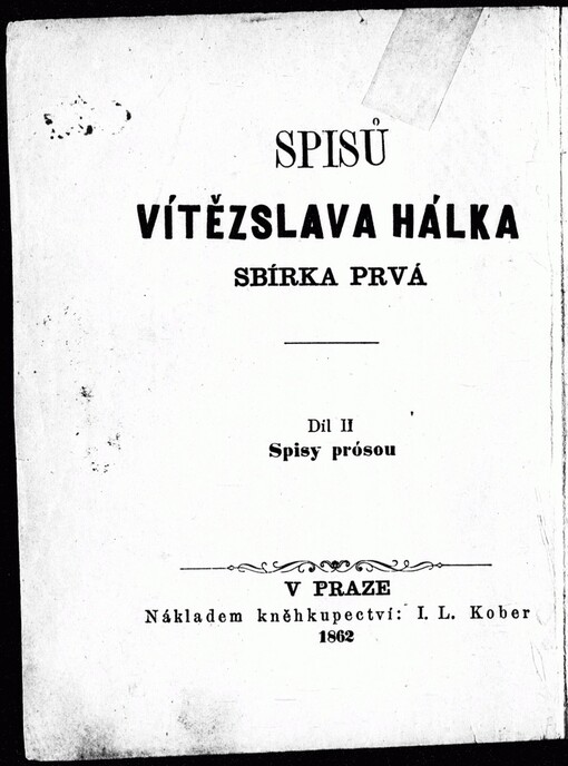 Vítězslava Hálka Spisy prósou
