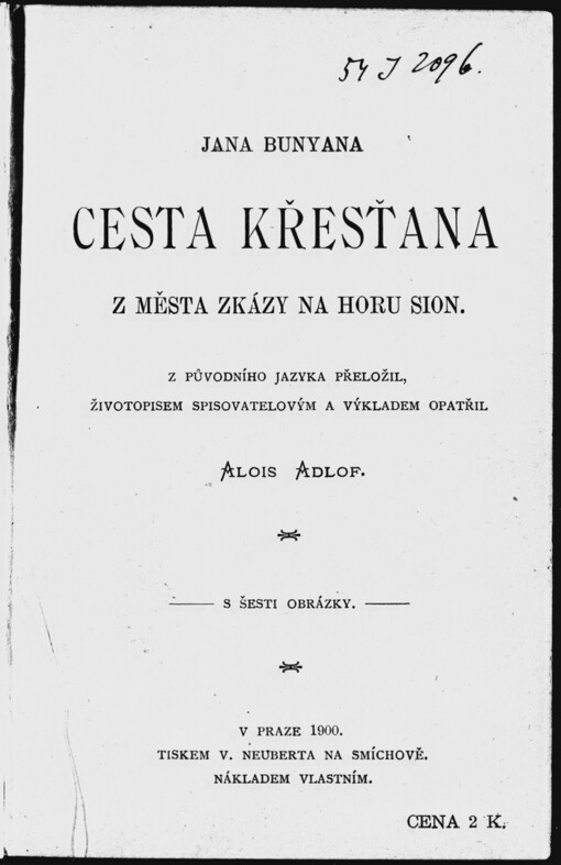 Jana Bunyana Cesta křesťana z města zkázy na horu Sion