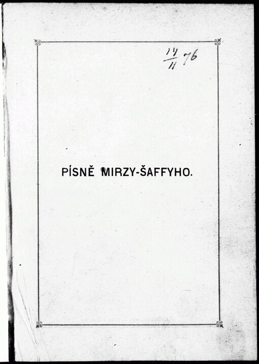 Písně Mirzy-Šaffyho