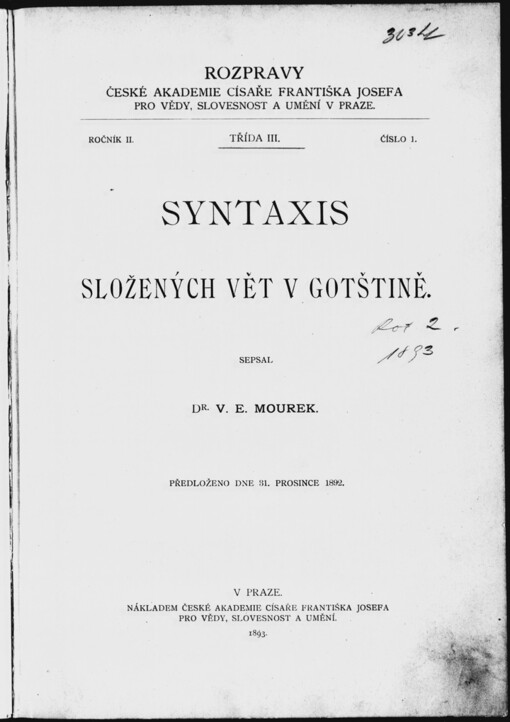 Syntaxis složených vět v gotštině