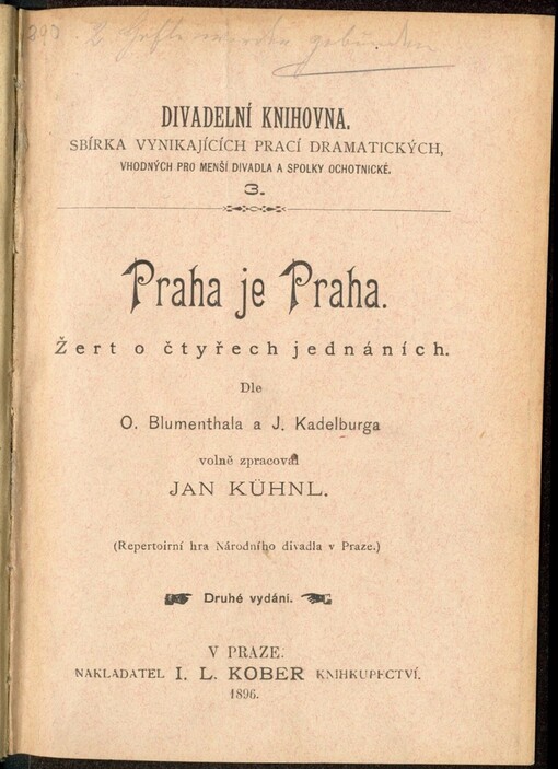 Praha je Praha: žert o čtyřech jednáních