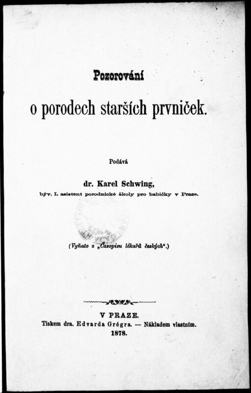 Pozorování o porodech starších prvniček