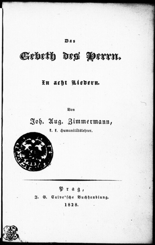 Das Gebeth des Herrn: in acht Liedern