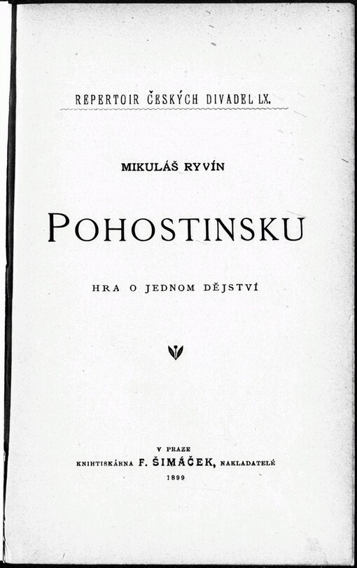 Pohostinsku: hra o jednom dějství