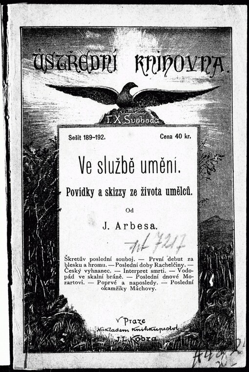 Ve službě umění: povídky a skizzy ze života umělců