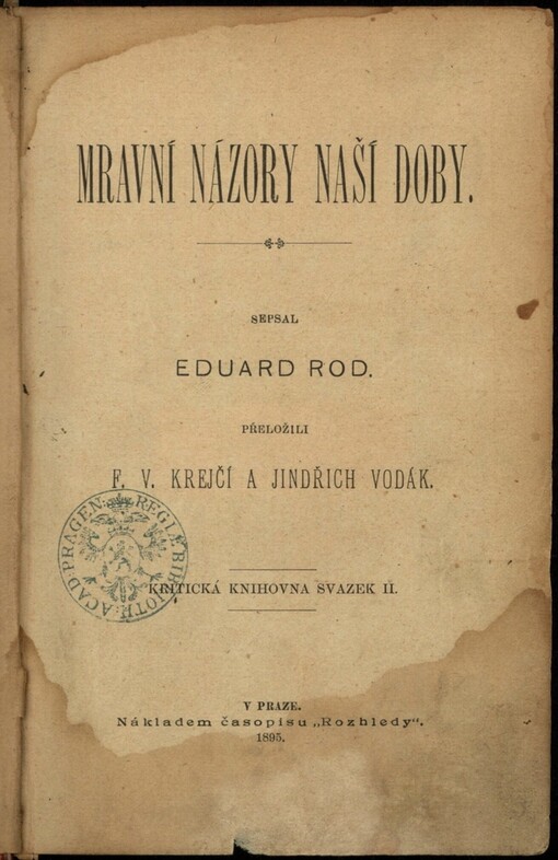 Mravní názory naší doby