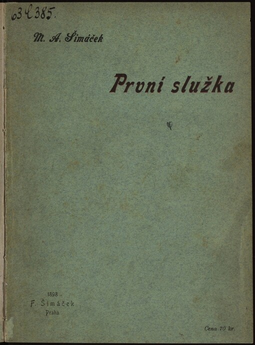 První služka: genrový obrázek z mladé domácnosti