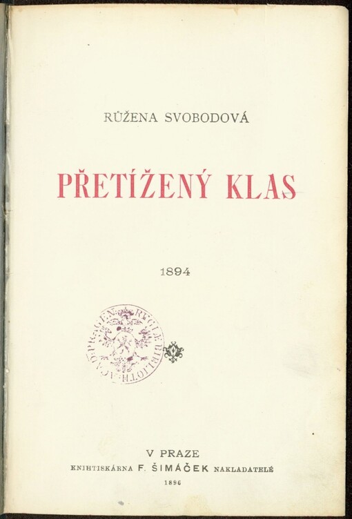 Přetížený klas: 1894