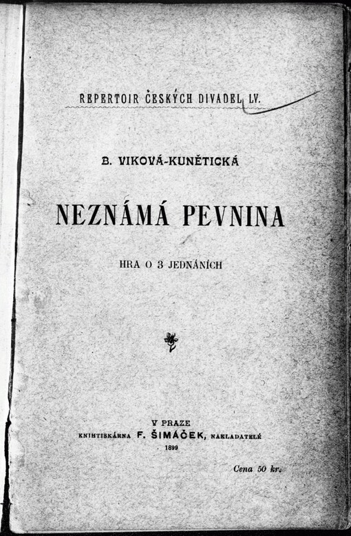 Neznámá pevnina: hra o 3 jednáních