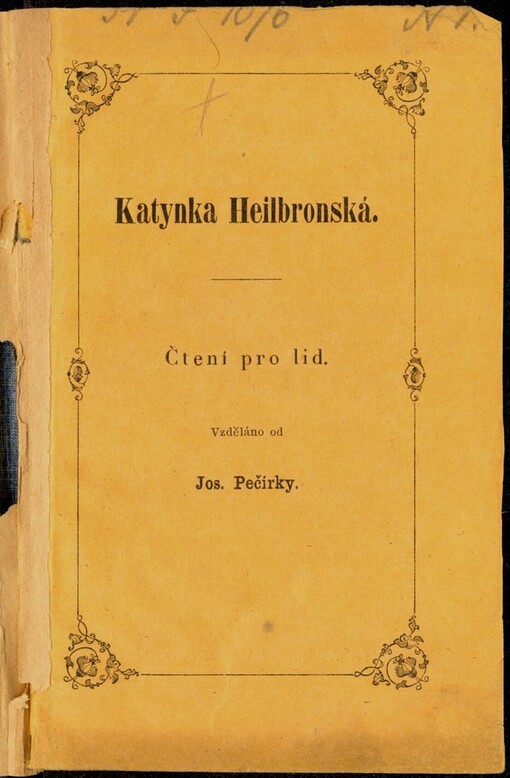 Katynka Heilbronská: čtení pro lid
