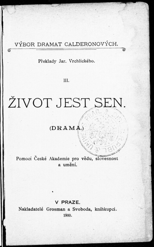 Život jest sen: drama