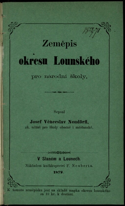 Zeměpis okresu lounského pro národní školy