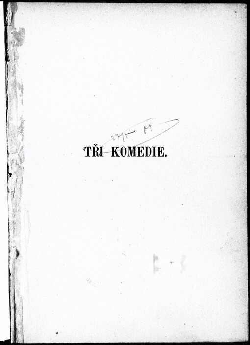 Tři komedie
