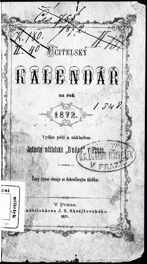 Učitelský kalendář na rok 1872