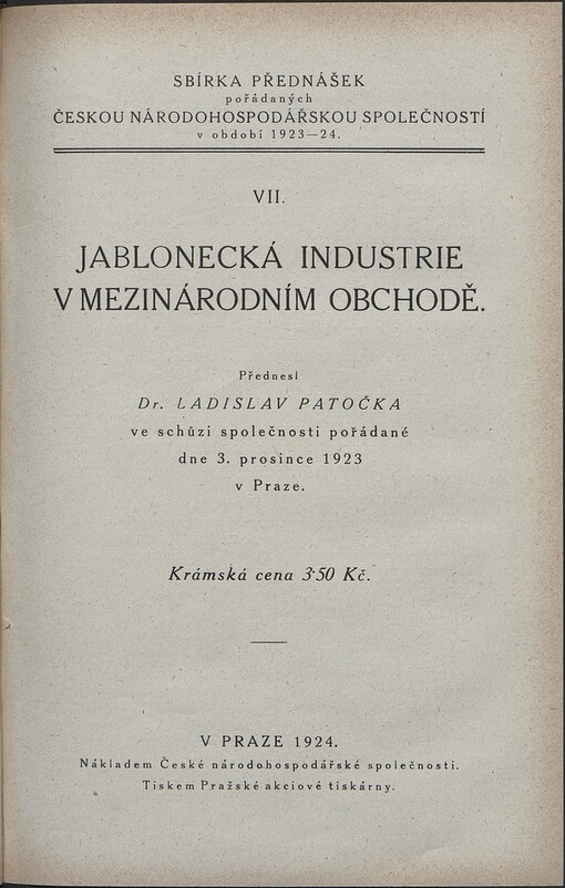 Jablonecká industrie v mezinárodním obchodě