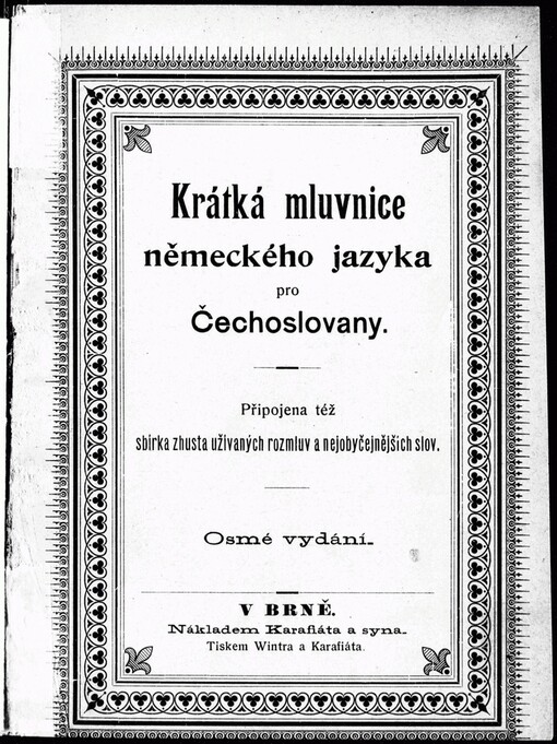Krátká mluvnice německého jazyka pro Čechoslovany