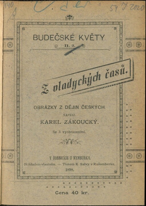 Z vladyckých časů: obrázky z dějin českých