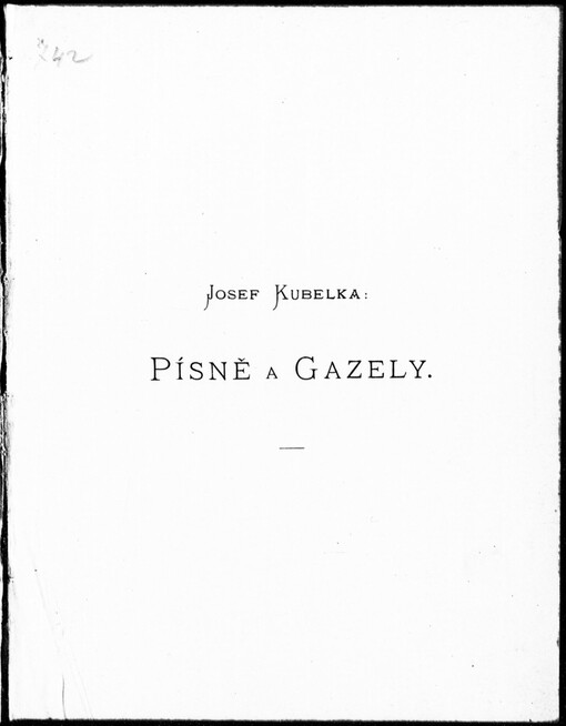 Písně a Gazely