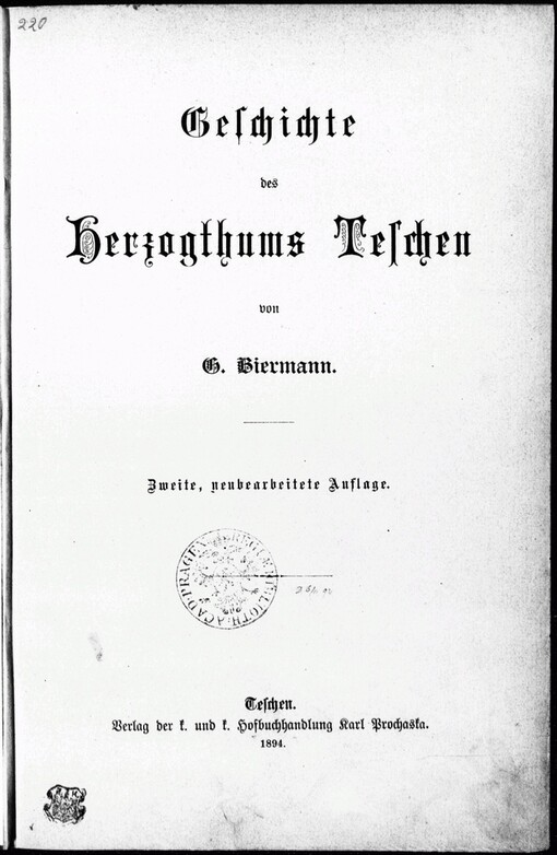 Geschichte des Herzogthums Teschen