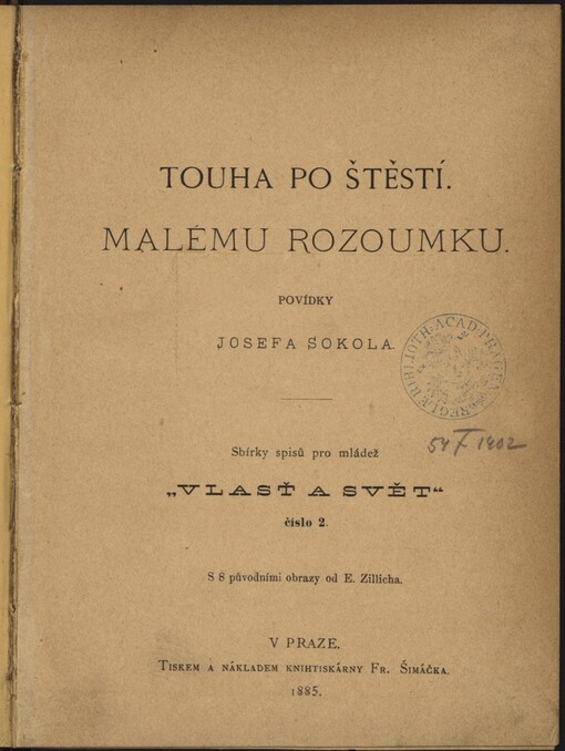 Touha po štěstí: Malému rozoumku : povídky Josefa Sokola