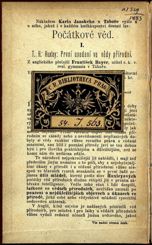 První uvedení ve vědy přírodní