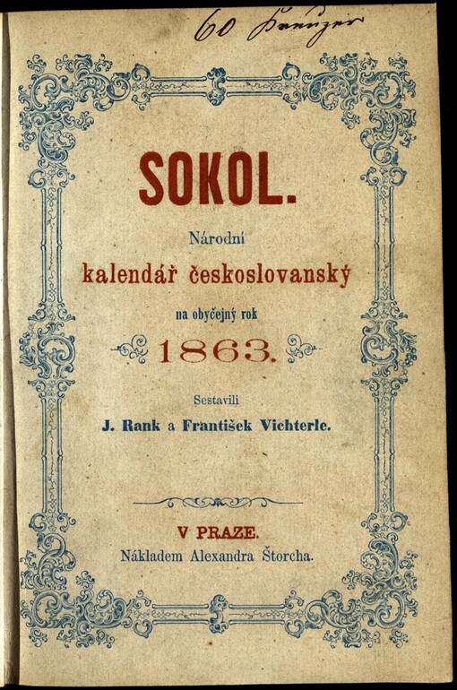 Sokol: národní kalendář českoslovanský na obyčejný rok 1863