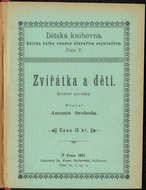 Zvířátka a děti: drobné povídky