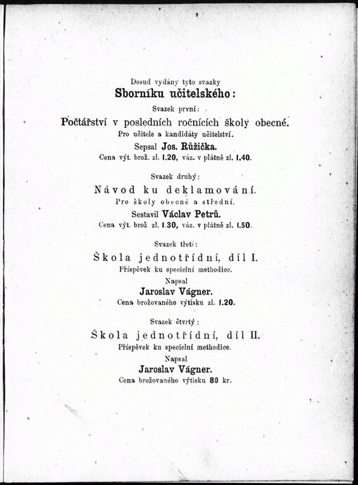 Pravopis ve II. třídě školy obecné: methodický příspěvek ku vyučování mluvnici : sestaven na základě hodinového plánu učebného