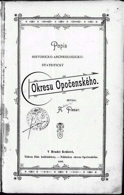 Popis historicko-archeologicko-statistický okresu Opočenského