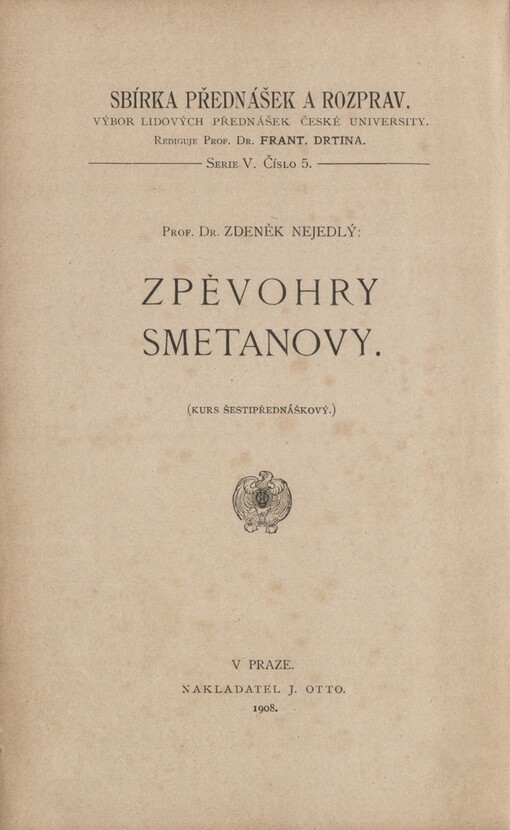Zpěvohry Smetanovy