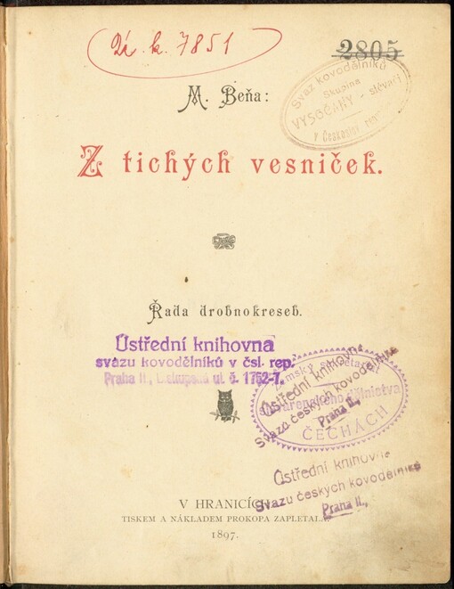 Z tichých vesniček: Řada drobnokreseb