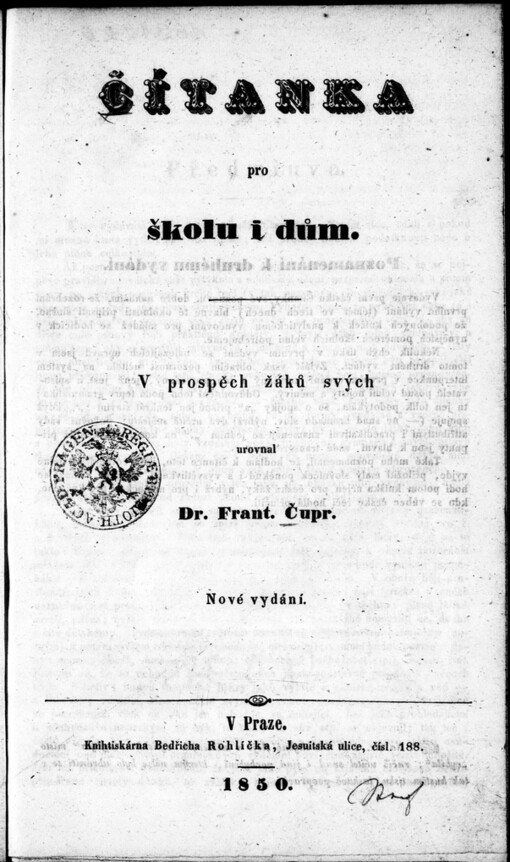 Čítanka pro školu i dům