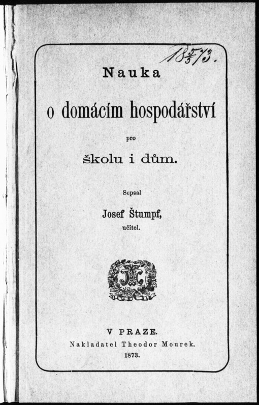 Nauka o domácím hospodářství pro školu i dům