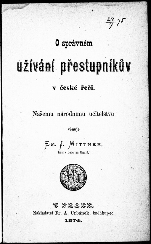 O správném užívání přestupníkův v české řeči