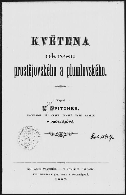 Květena okresu prostějovského a plumlovského