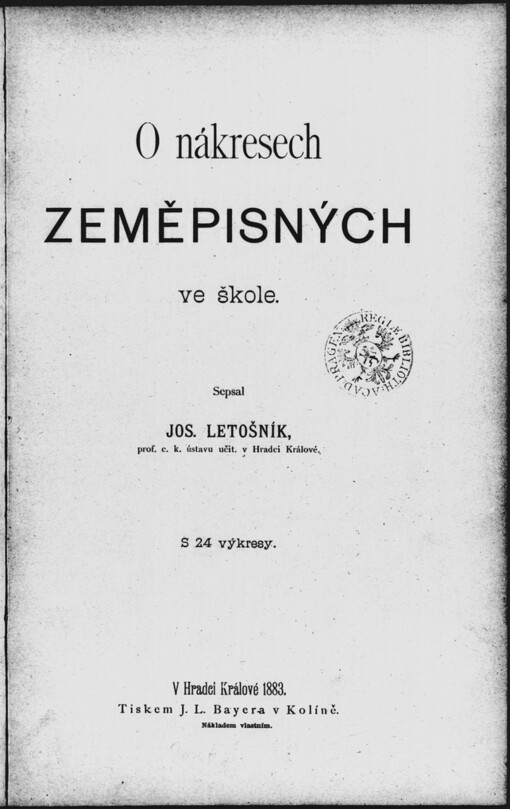 O nákresech zeměpisných ve škole