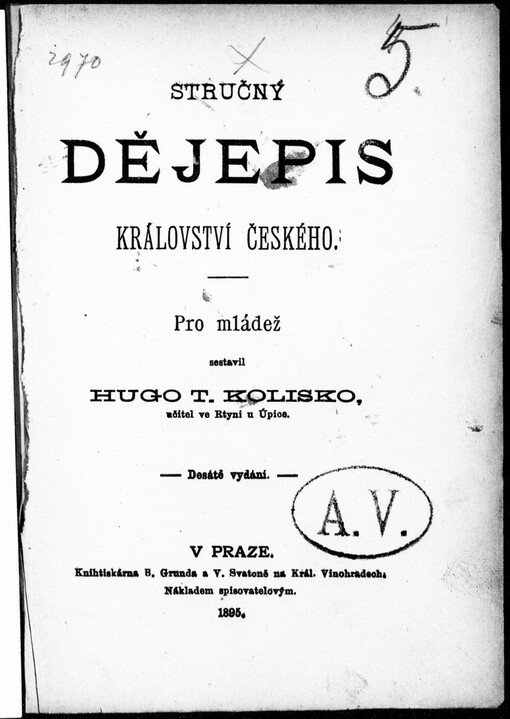 Stručný dějepis království Českého