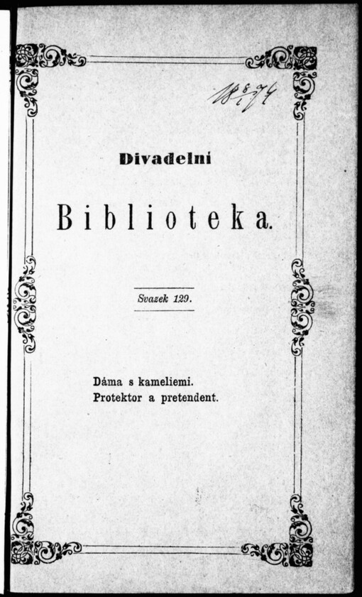 Dáma s kameliemi: činohra v pěti jednáních