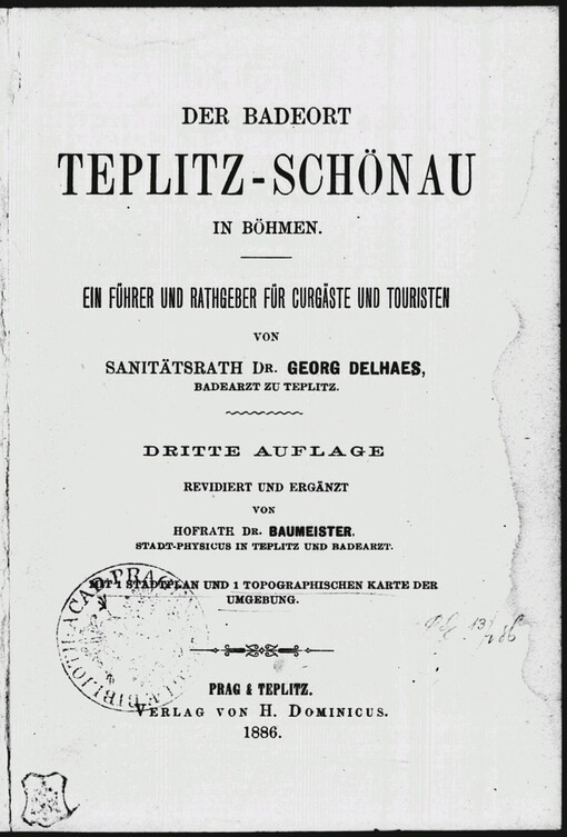 Der Badeort Teplitz-Schönau in Böhmen